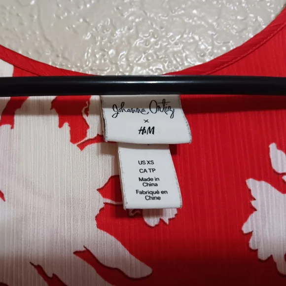 Voluminous Johanna Ortiz X H&M Red White Floral Maxi Dress - Picture 5 of 5